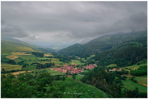 Panoramic View of Carmona Valley in Cantabria