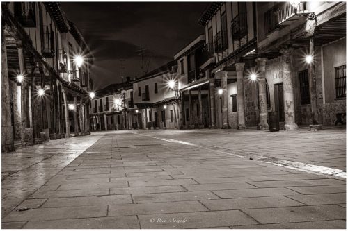 Ampudia Street at Night