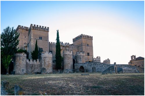 Castle of Ampudia at Sunset