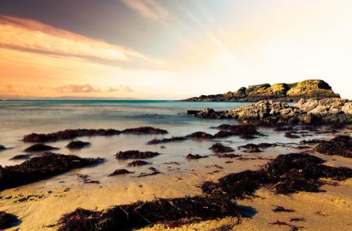 Sunrise on the beach.